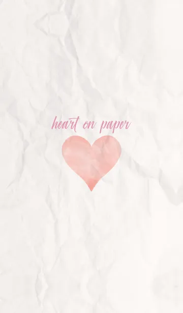 [LINE着せ替え] simple watercolor heart on paper 23の画像1