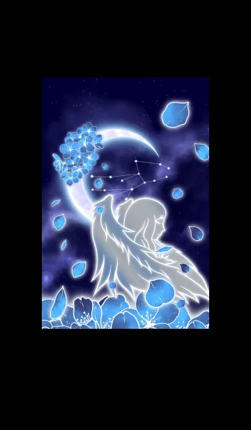 [LINE着せ替え] 青桜と三日月 乙女座の画像1