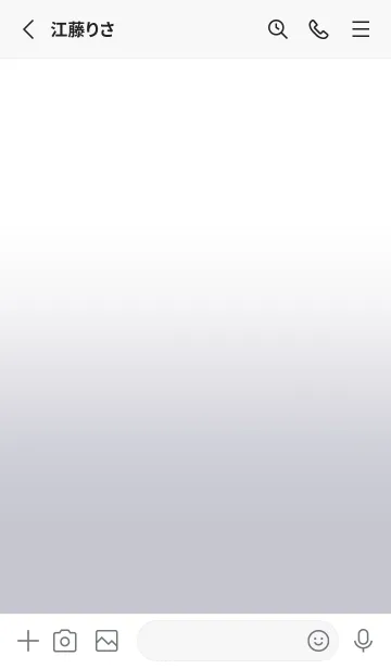 [LINE着せ替え] Cloud Gray & White Theme V.4 (JP)の画像2