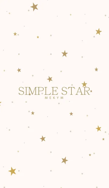 [LINE着せ替え] SIMPLE STAR NATURAL YELLOW.MEKYM 9の画像1