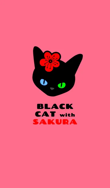 [LINE着せ替え] クロネコとサクラ 16の画像1