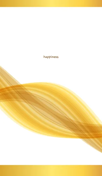 [LINE着せ替え] 金の流線の着せかえ 白の画像1