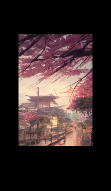 [LINE着せ替え] 和の夜桜#DL06。の画像1