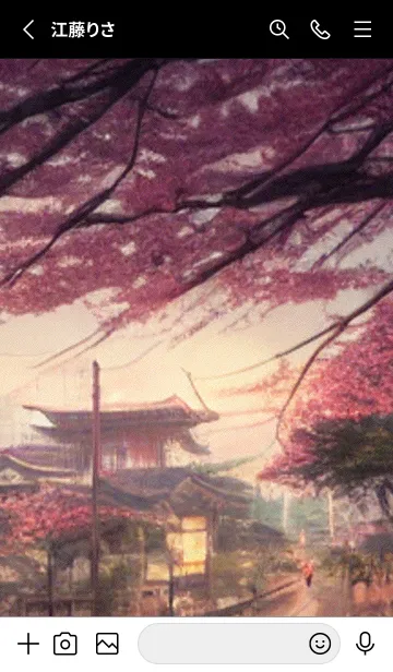 [LINE着せ替え] 和の夜桜#DL06。の画像2