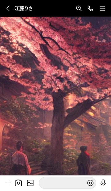 [LINE着せ替え] 和の夜桜#DL04。の画像2