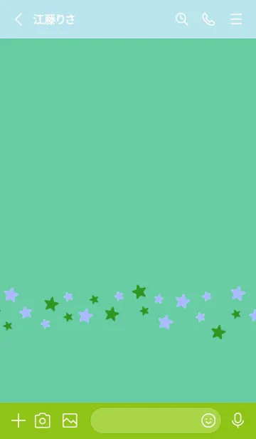[LINE着せ替え] SIMPLE COLOR STAR THEME 20の画像2