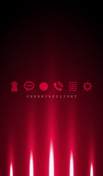 [LINE着せ替え] CHERRY RED LIGHT 2の画像1