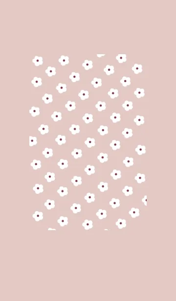 [LINE着せ替え] natural flower(pink beige)の画像1