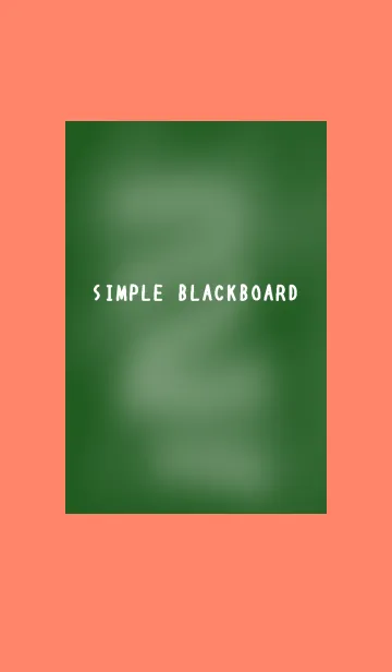 [LINE着せ替え] シンプルな黒板の着せかえ/アプリコットの画像1