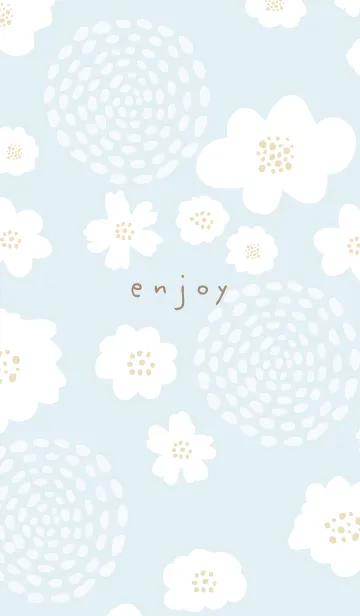 [LINE着せ替え] 北欧 花 点17の画像1