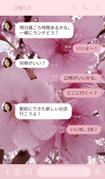 [LINE着せ替え] SAKURA - pink cherry blossom.4の画像3