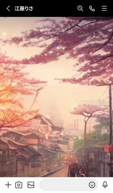 [LINE着せ替え] 和の夜桜#DL029。の画像2