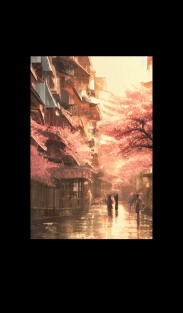 [LINE着せ替え] 和の夜桜#DL028。の画像1