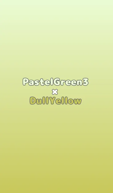[LINE着せ替え] パステルグリーン3★くすみイエロー.TKCの画像1