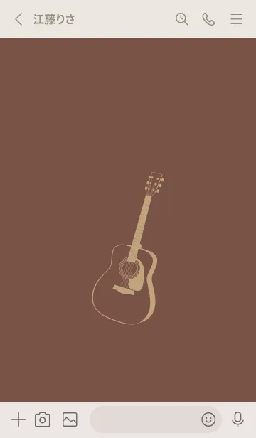 [LINE着せ替え] GUITAR COLOR  コーヒーブラウンの画像2