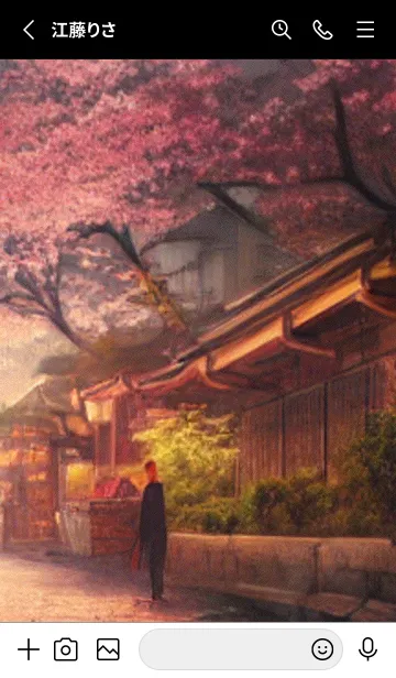 [LINE着せ替え] 和の夜桜#DL018。の画像2