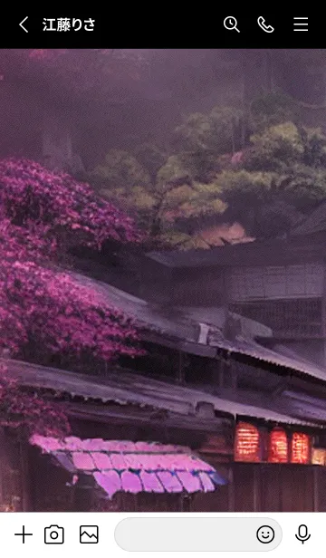 [LINE着せ替え] 和の夜桜#DM012。の画像2