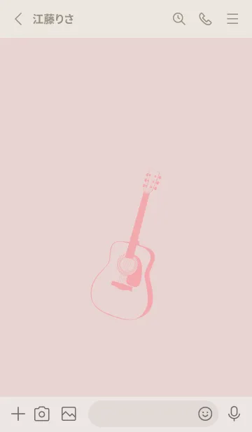 [LINE着せ替え] GUITAR COLOR  灰桜の画像2