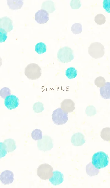 [LINE着せ替え] 水彩 丸 4色28の画像1