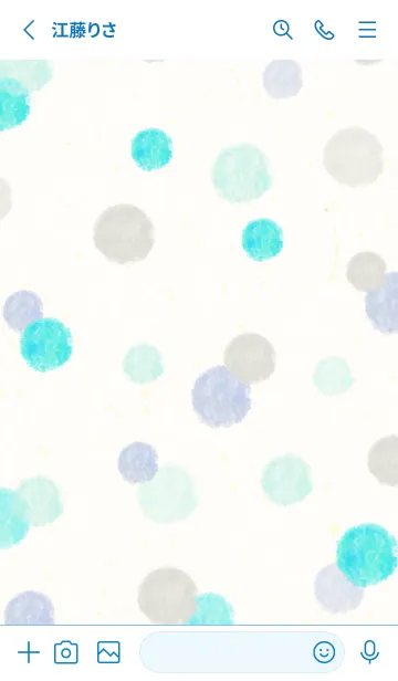 [LINE着せ替え] 水彩 丸 4色28の画像2