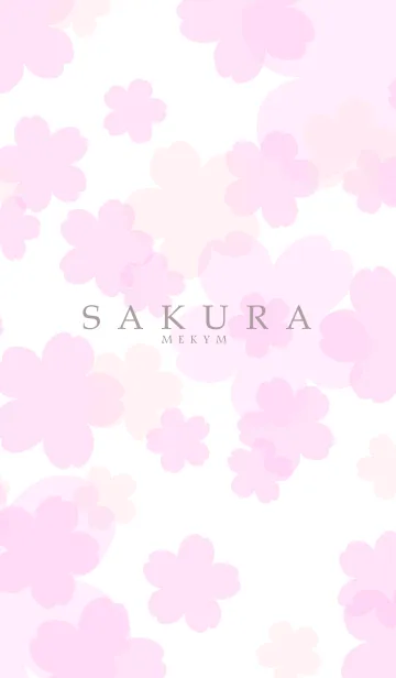 [LINE着せ替え] SAKURA - Cherry Blossoms WHITE 7の画像1