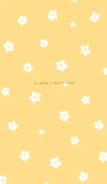 [LINE着せ替え] Floret Pattern - 02-02 Beige Ver.iの画像1