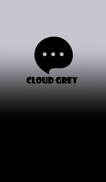 [LINE着せ替え] Black & Cloud Gray Theme V4 (JP)の画像1