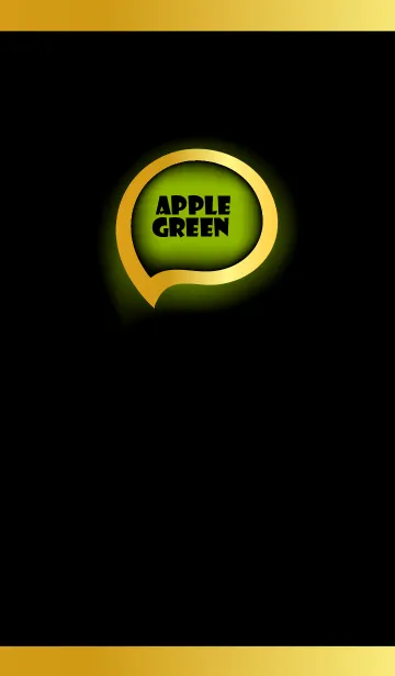[LINE着せ替え] Apple Green Gold Black  Theme (JP)の画像1