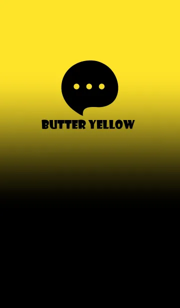 [LINE着せ替え] Black & Butter Yellow Theme V4 (JP)の画像1
