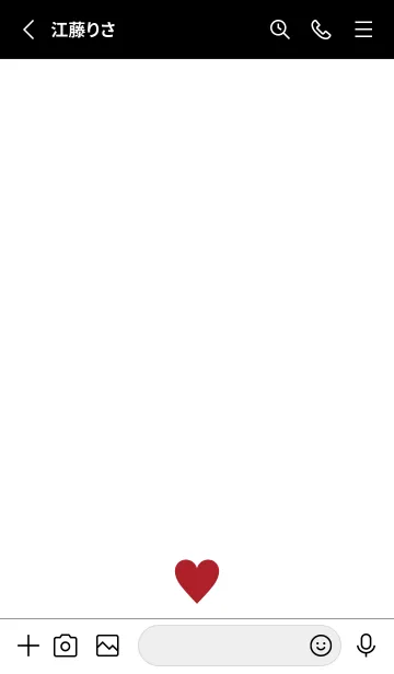 [LINE着せ替え] RED HEART WHITE - 27 -の画像2