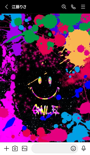 [LINE着せ替え] Smile ！！ Graffiti！！1の画像2