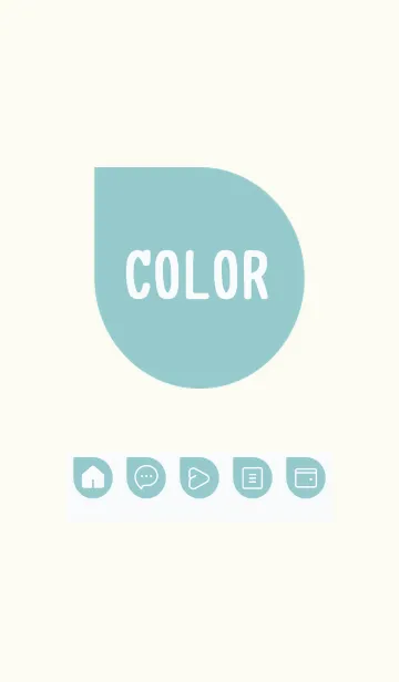 [LINE着せ替え] green color J47の画像1