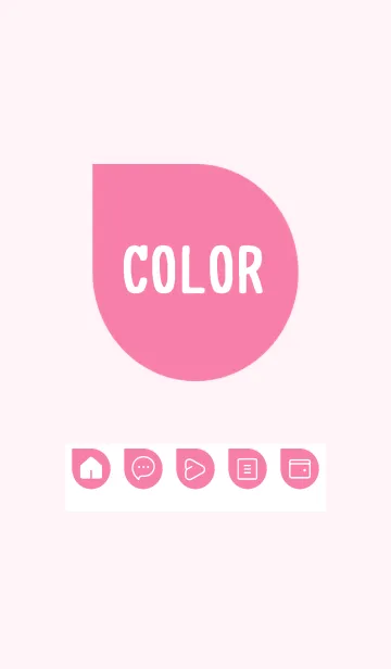 [LINE着せ替え] pink color J21の画像1