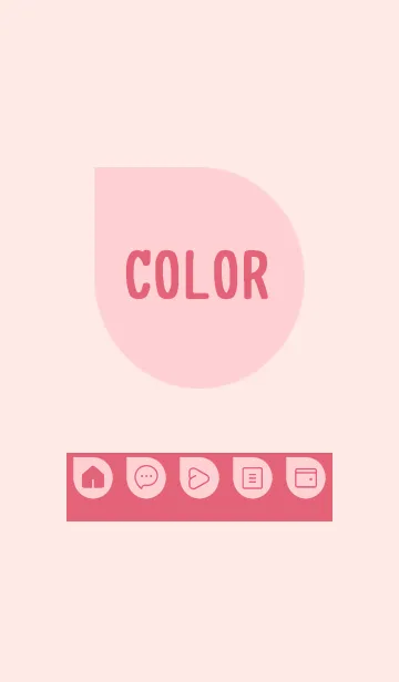 [LINE着せ替え] pink color J22の画像1