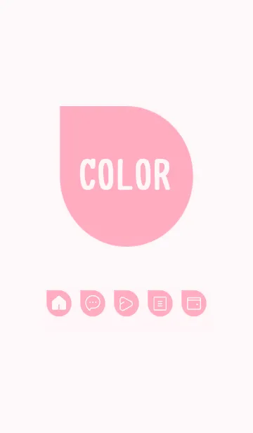 [LINE着せ替え] pink color J24の画像1