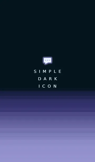 [LINE着せ替え] SIMPLE DARK ICON THEME 128の画像1