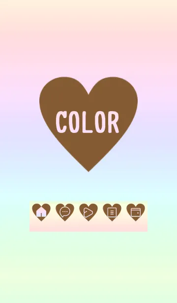 [LINE着せ替え] yellow color rainbow F01の画像1