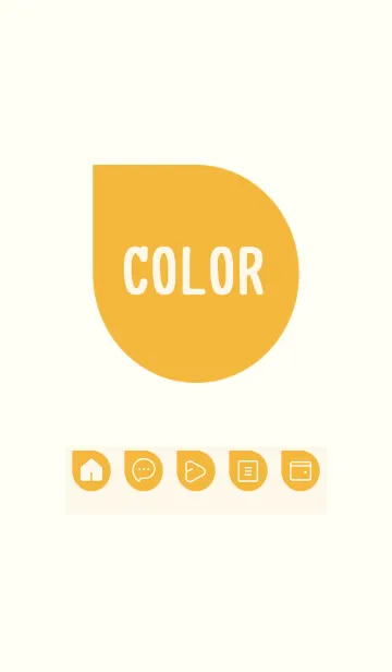 [LINE着せ替え] yellow color J23の画像1