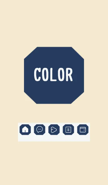 [LINE着せ替え] beige color K25の画像1