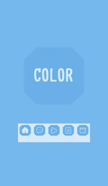 [LINE着せ替え] blue color K21の画像1