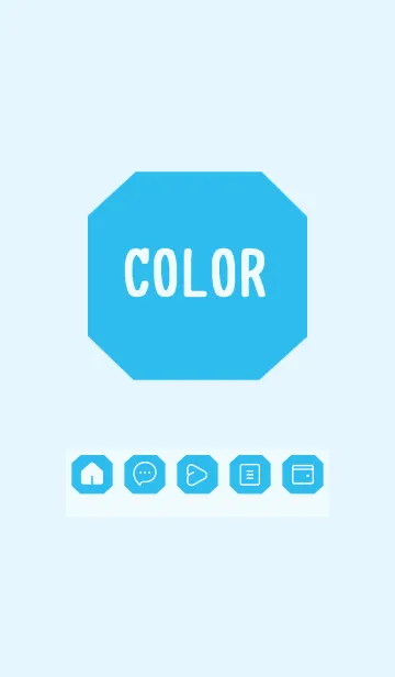 [LINE着せ替え] blue color K24の画像1