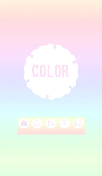 [LINE着せ替え] bw color rainbow G02の画像1