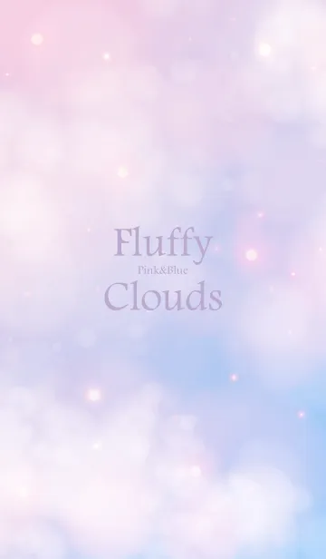 [LINE着せ替え] Fluffy Clouds Pink&Blue.MEKYM 16の画像1