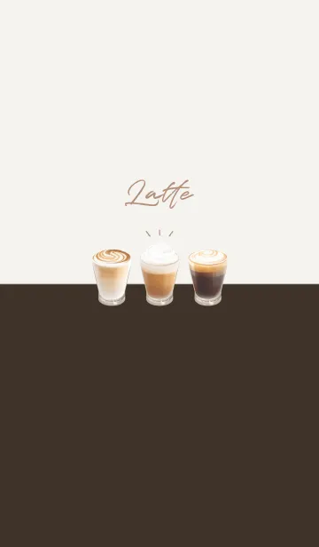 [LINE着せ替え] Latte 001 - 04-03 ブラウン ピンク Ver.iの画像1