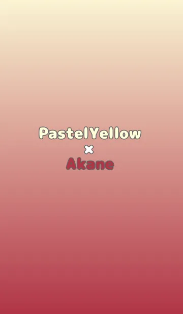 [LINE着せ替え] パステルイエロー★茜色.TKCの画像1