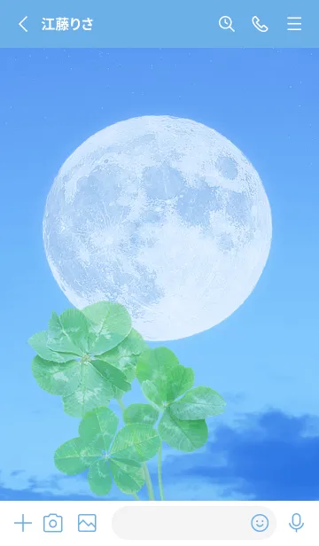 [LINE着せ替え] Lucky Clovers #Full Moon 29の画像2