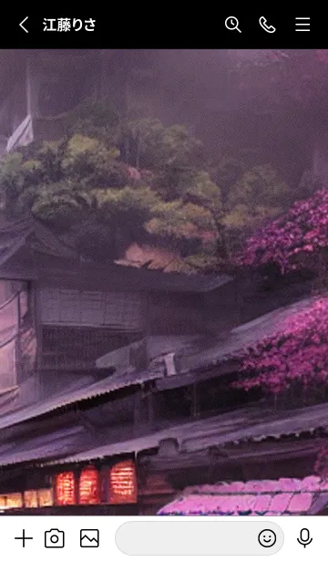 [LINE着せ替え] 和の夜桜#DM45。の画像2