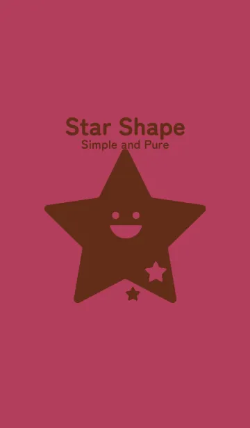 [LINE着せ替え] 星型の着せかえ ワインレッドの画像1