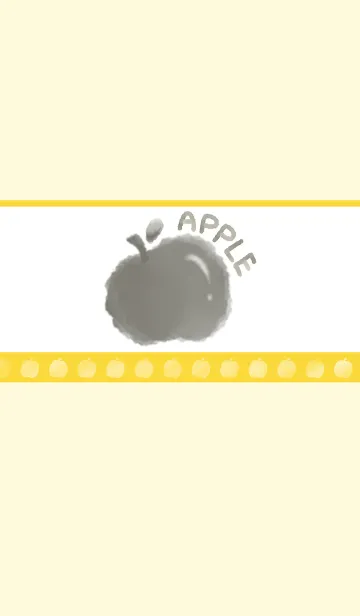 [LINE着せ替え] Smudge Apple J-gray yellow (Ye2)の画像1