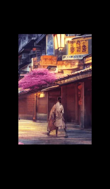 [LINE着せ替え] 和の夜桜#DM43。の画像1